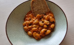 omaka z belim fižolom